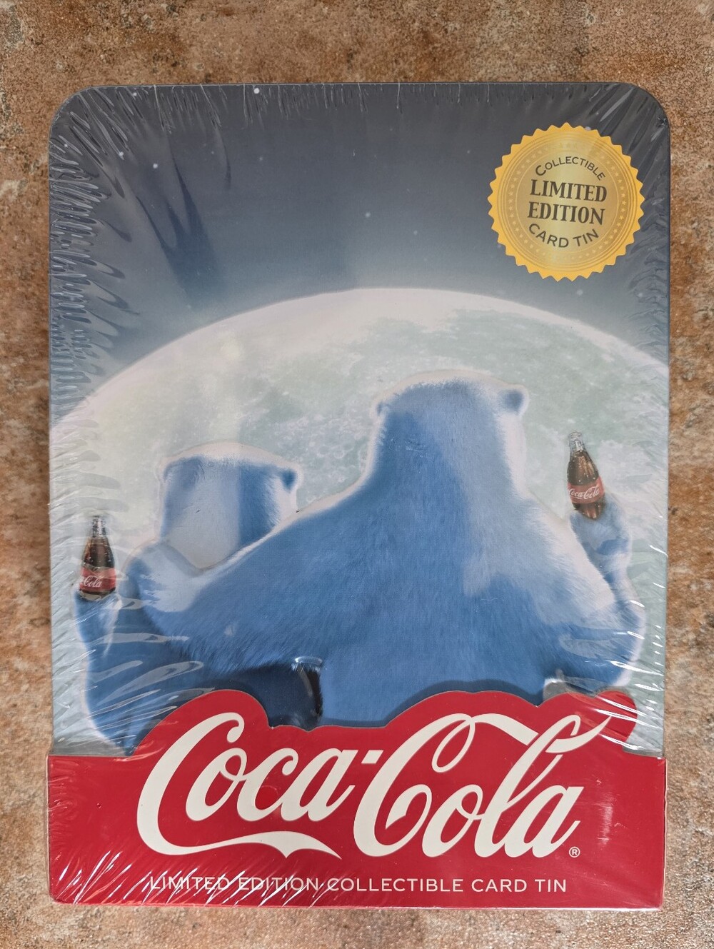 Coca-Cola POLAR BEARS Christmas Greeting Cards Set & Collectible Tin NWT